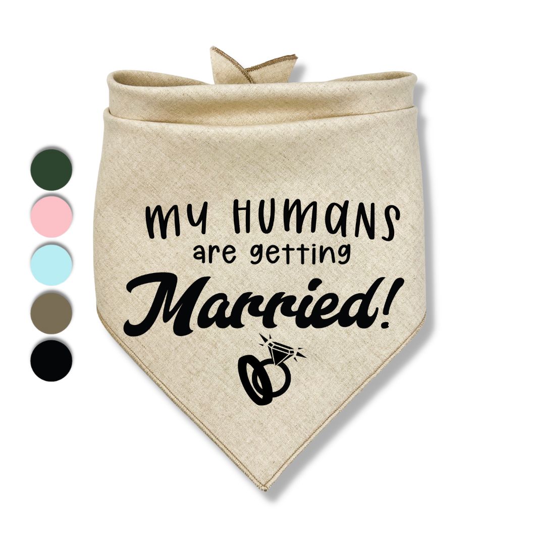 My Humans Are Getting Married Rings Bandana