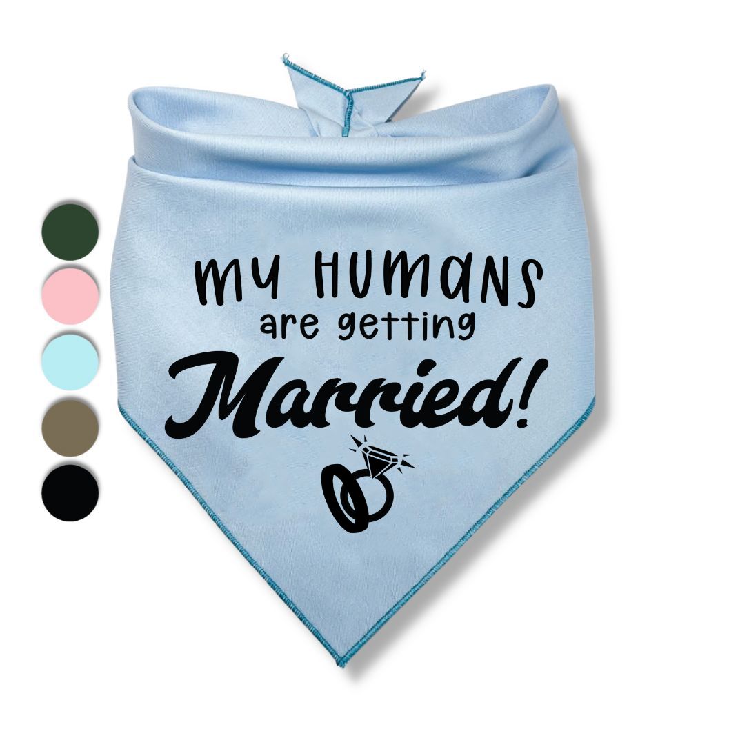 My Humans Are Getting Married Rings Bandana