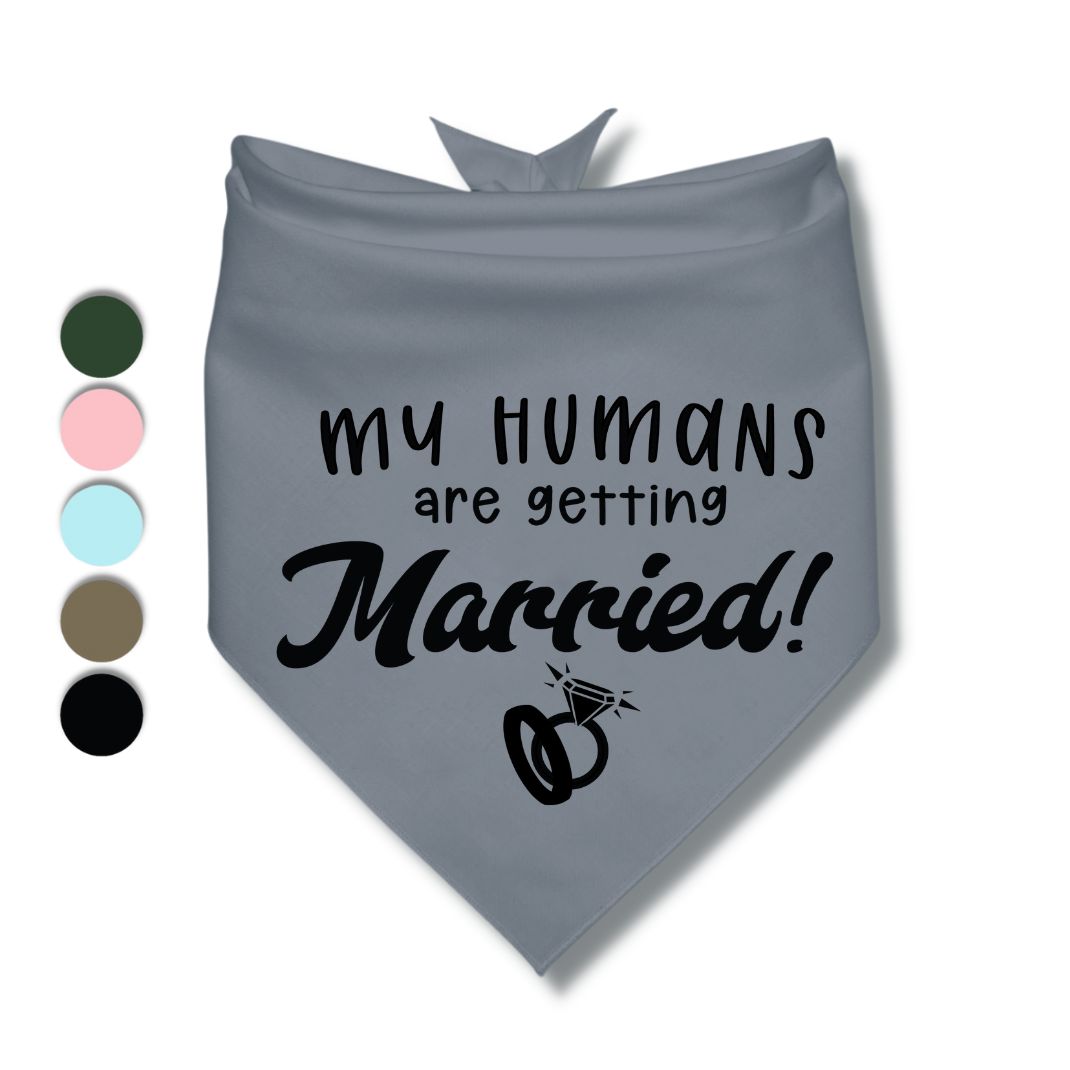 My Humans Are Getting Married Rings Bandana