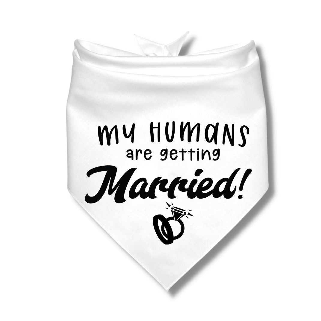 My Humans Are Getting Married Rings Bandana