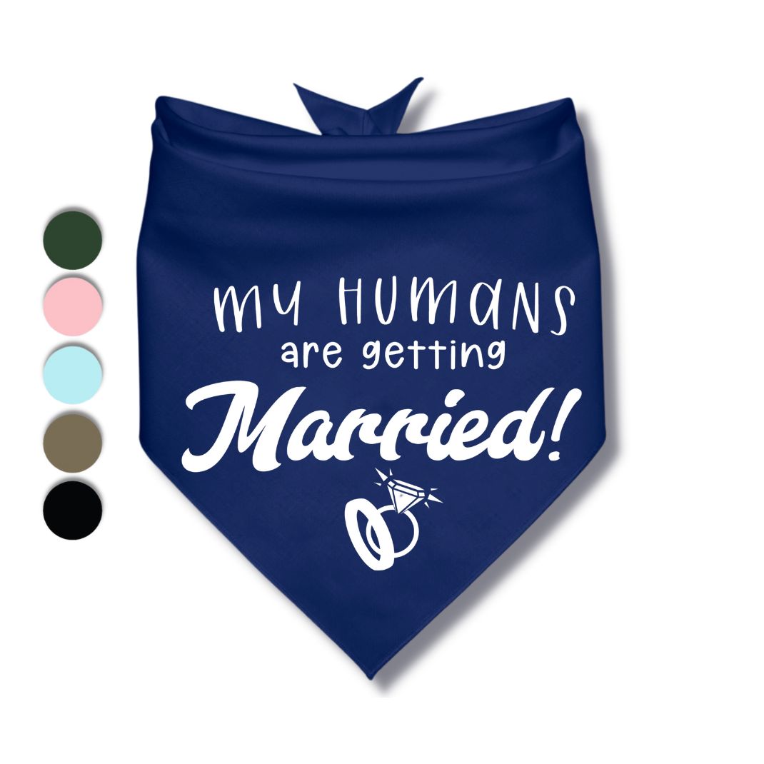 My Humans Are Getting Married Rings Bandana