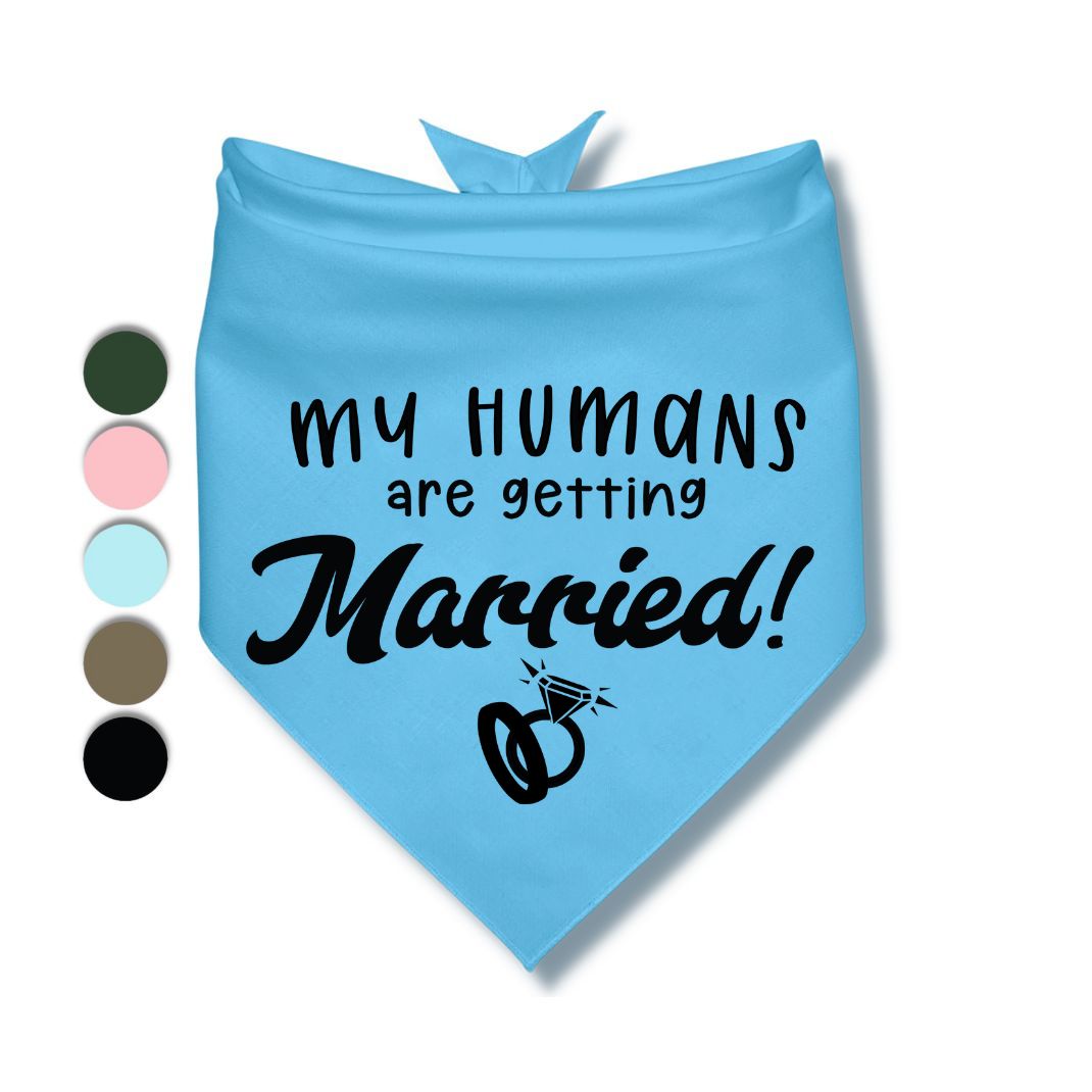 My Humans Are Getting Married Rings Bandana