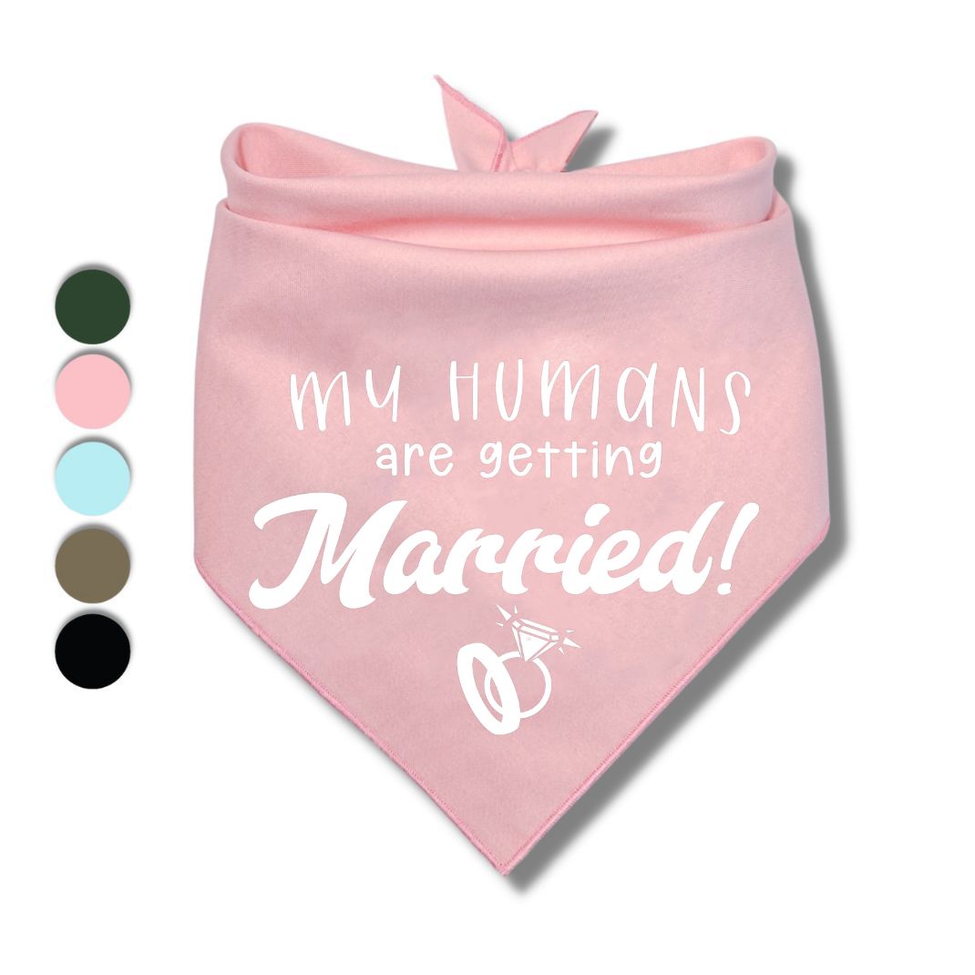 My Humans Are Getting Married Rings Bandana