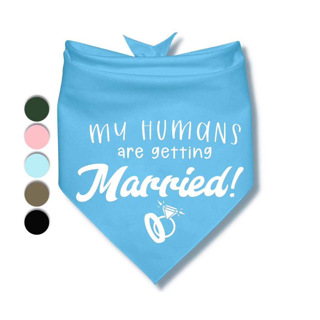 My Humans Are Getting Married Rings Bandana