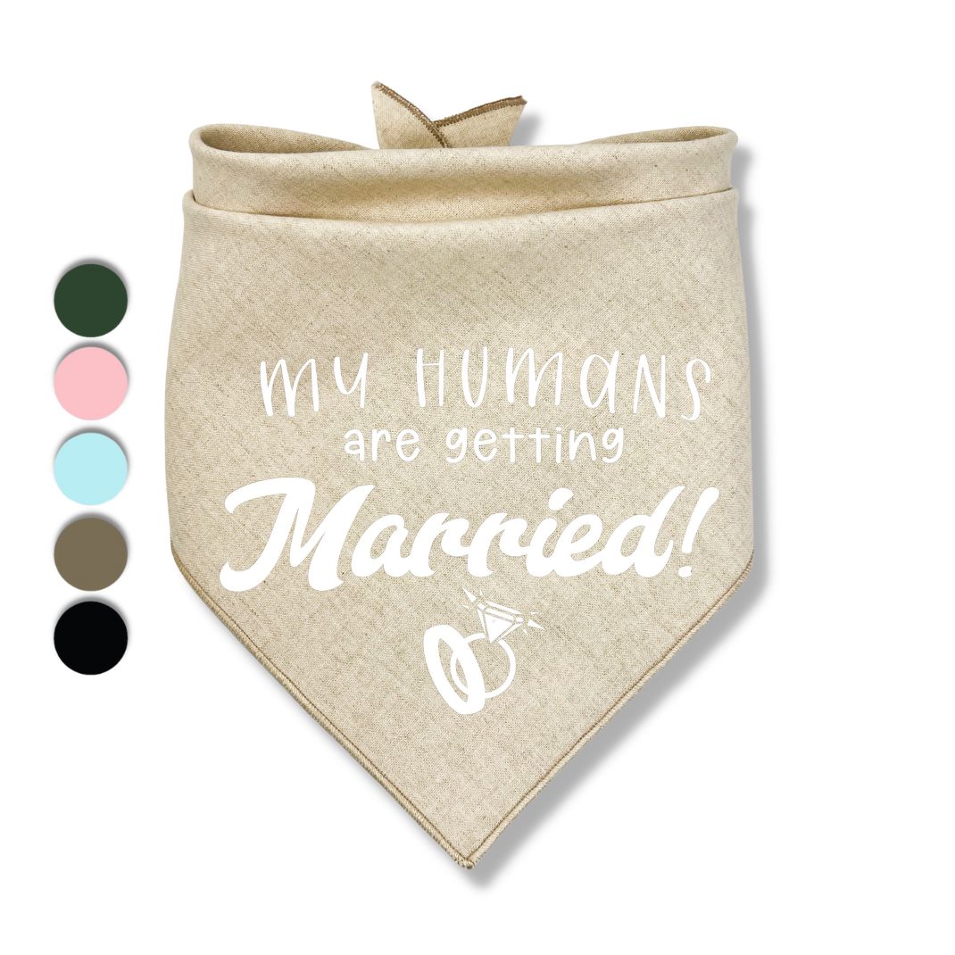 My Humans Are Getting Married Rings Bandana