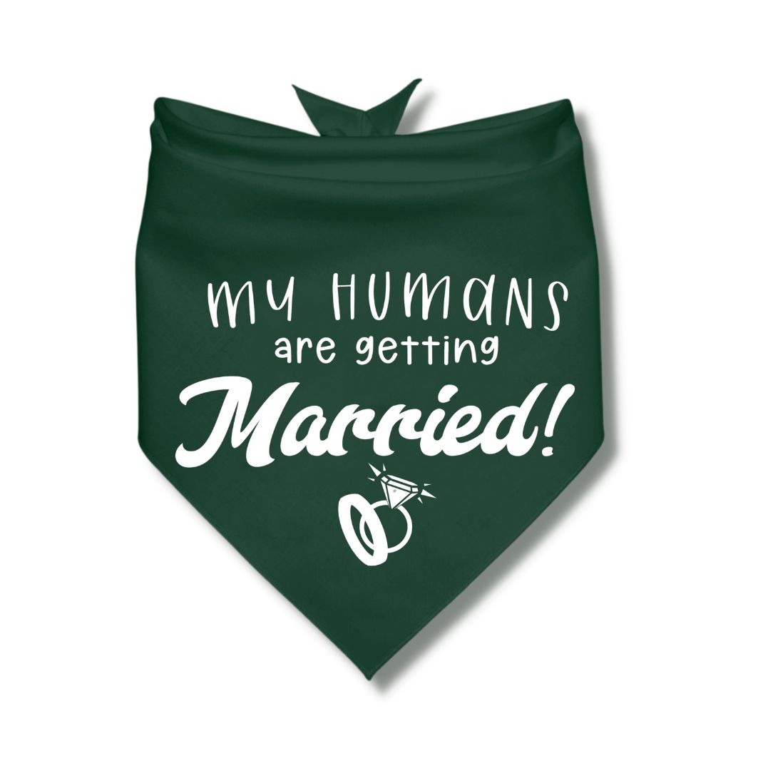My Humans Are Getting Married Rings Bandana