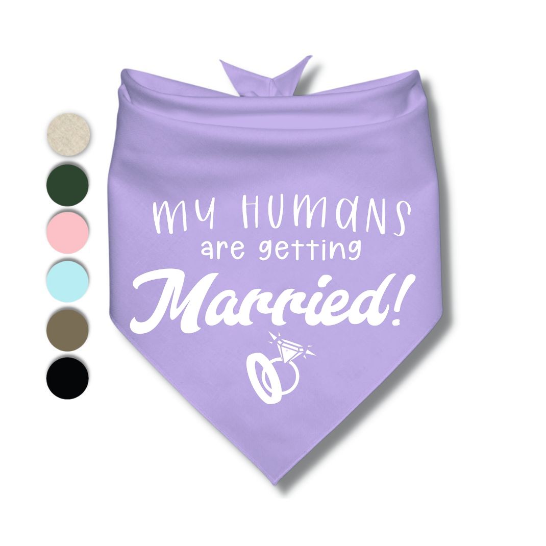 My Humans Are Getting Married Rings Bandana