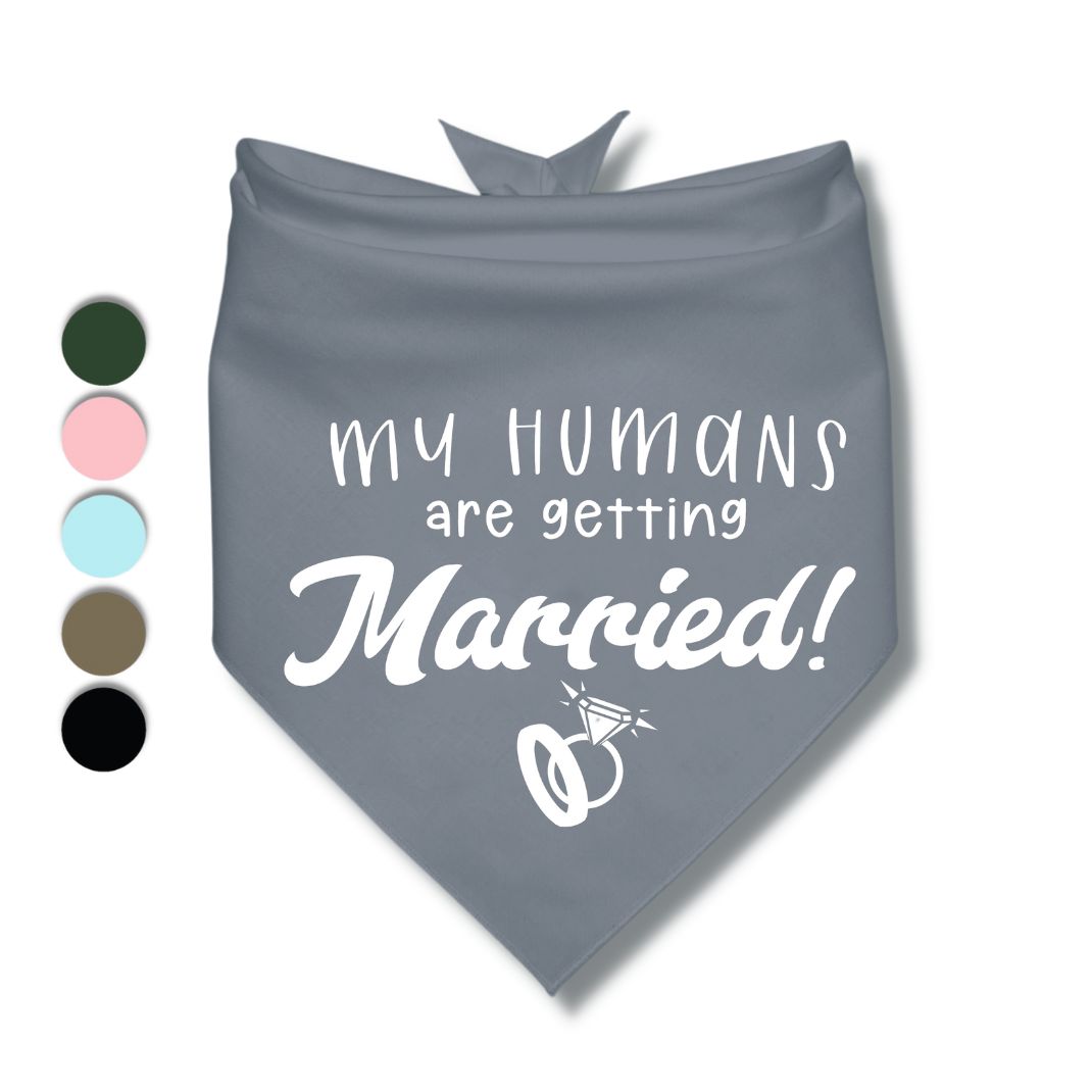 My Humans Are Getting Married Rings Bandana