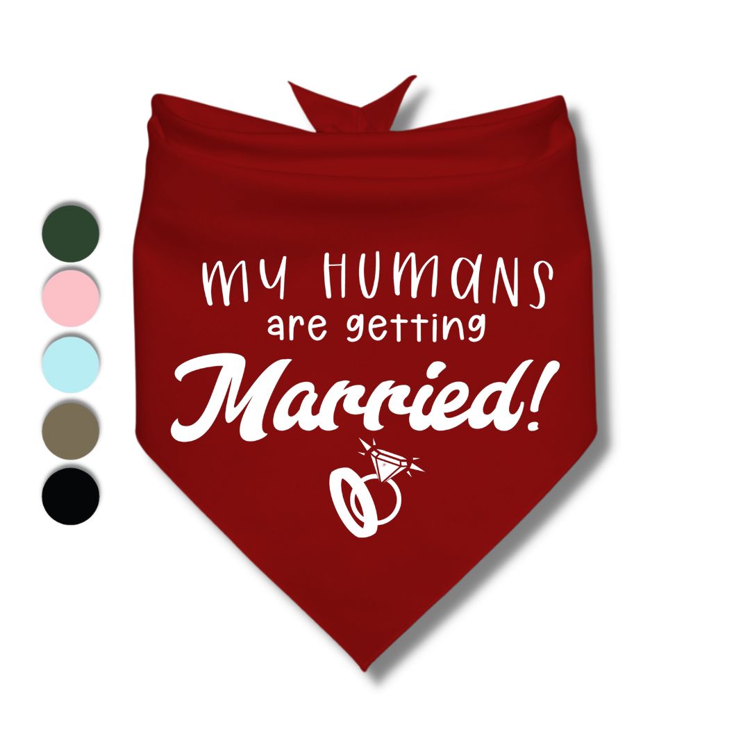 My Humans Are Getting Married Rings Bandana