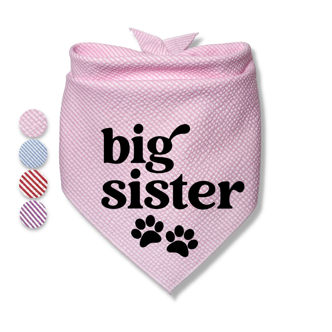 Big Brother Big Sister Paw Bandana