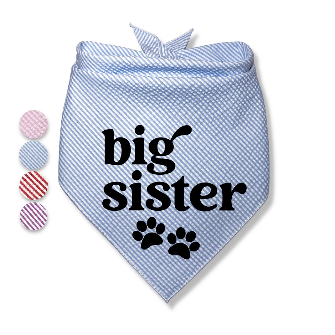Big Brother Big Sister Paw Bandana
