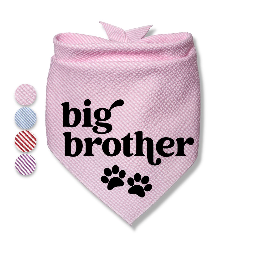 Big Brother Big Sister Paw Bandana