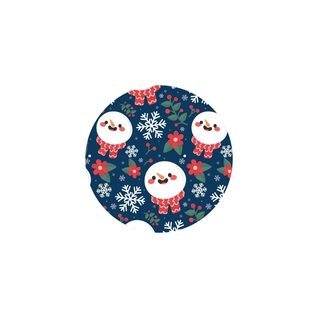 Christmas Snowman Fun Dog Collar