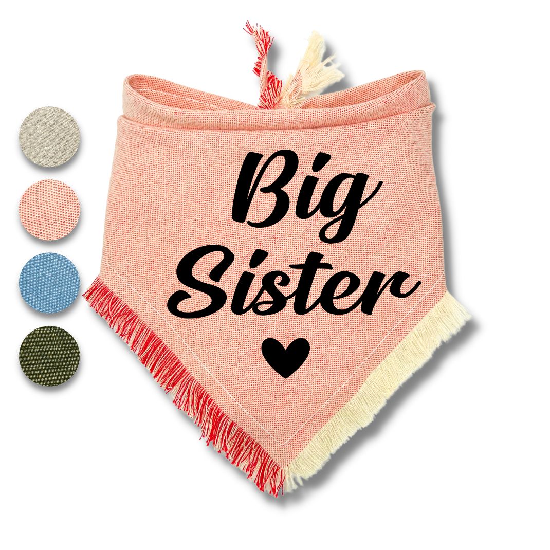 Big Brother Big Sister Heart Bandana