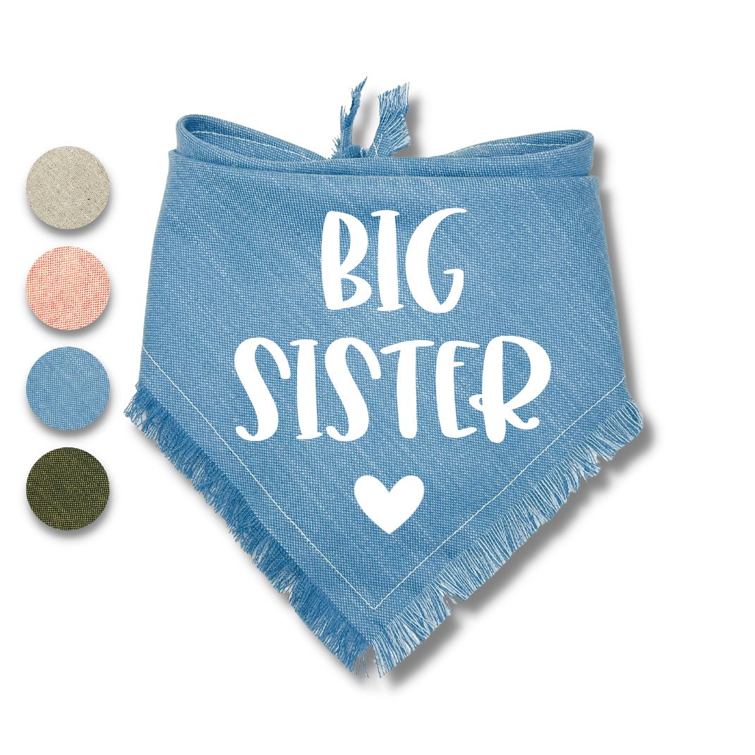 Big Brother Big Sister Heart Bandana