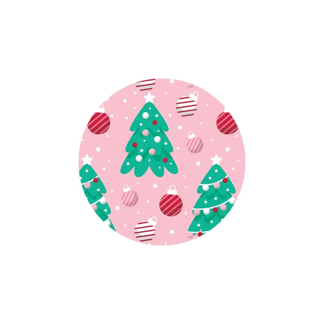 Christmas Trees and Ornament Fun Dog Collar