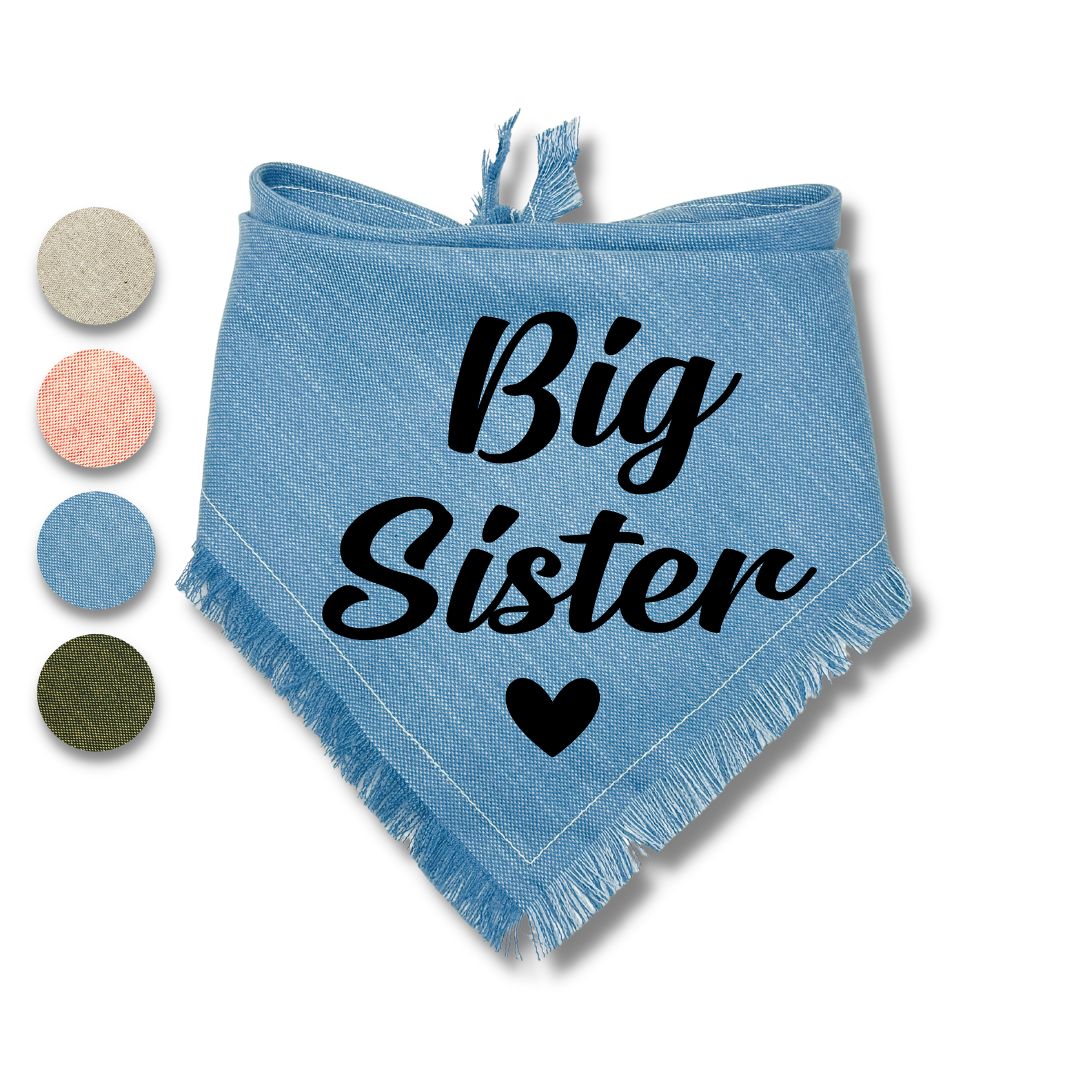 Big Brother Big Sister Heart Bandana