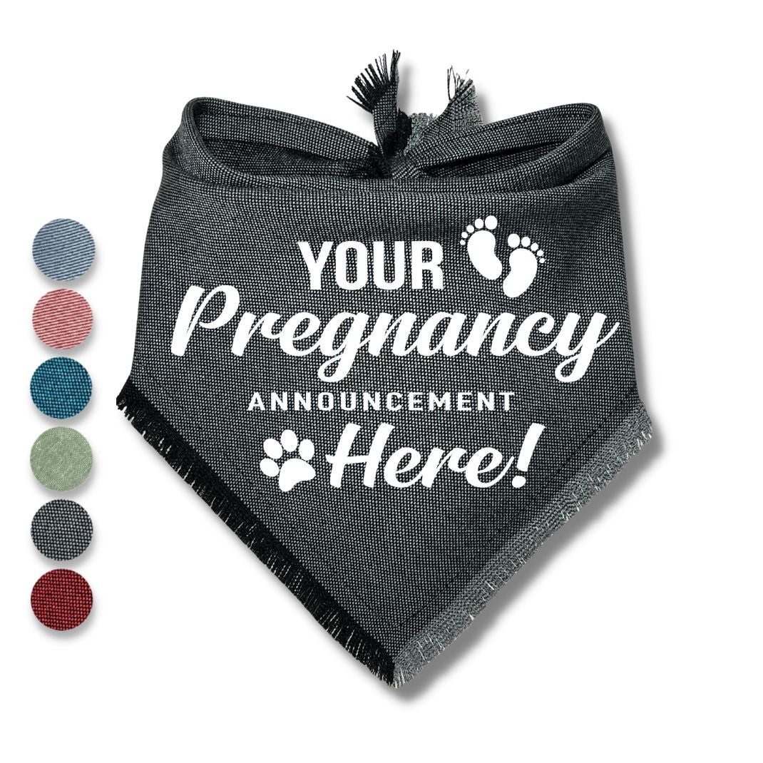 Customized Pregnancy Text Bandana