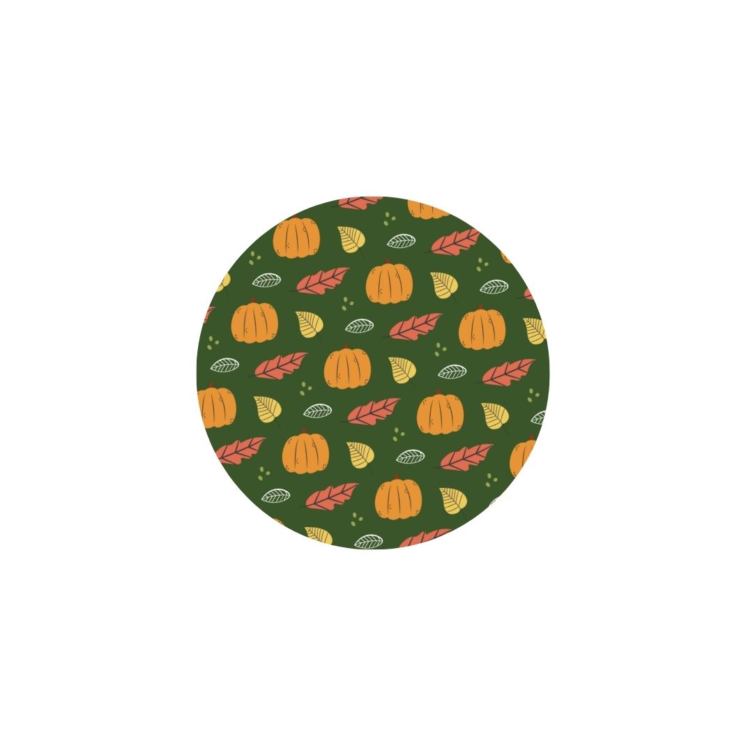 Fall Leaves and Pumpkins Dog Collar