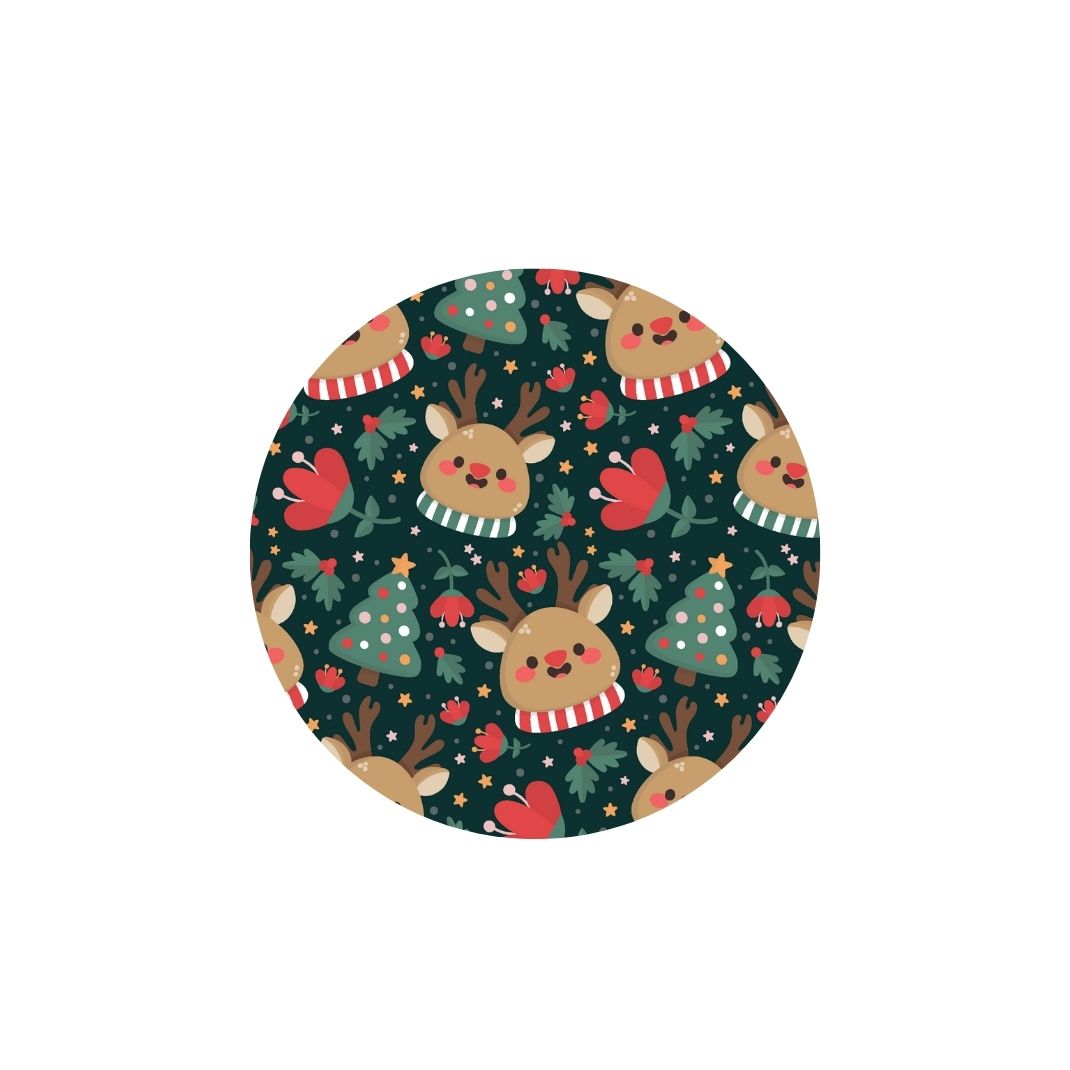 Christmas Reindeer Fun Dog Collar