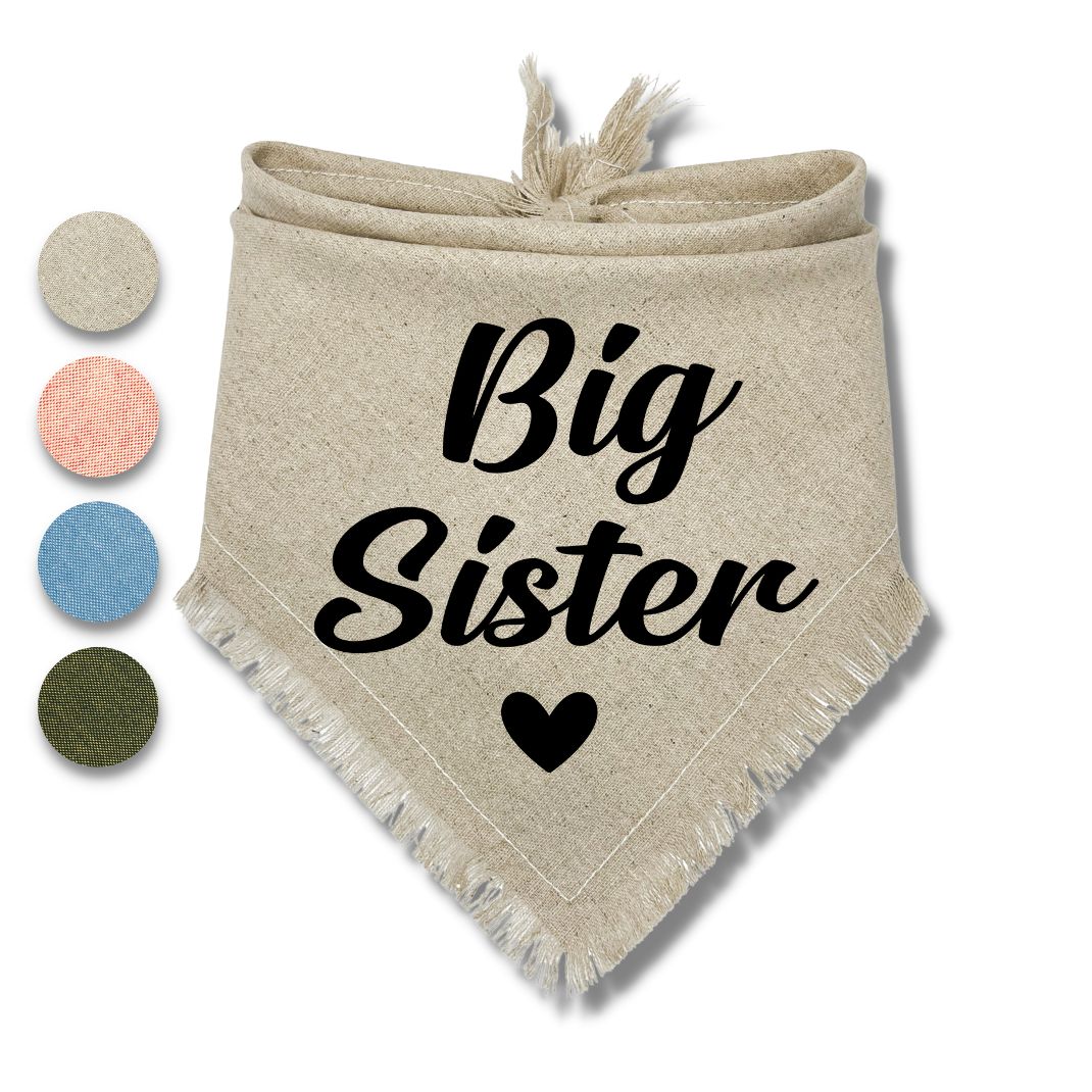 Big Brother Big Sister Heart Bandana