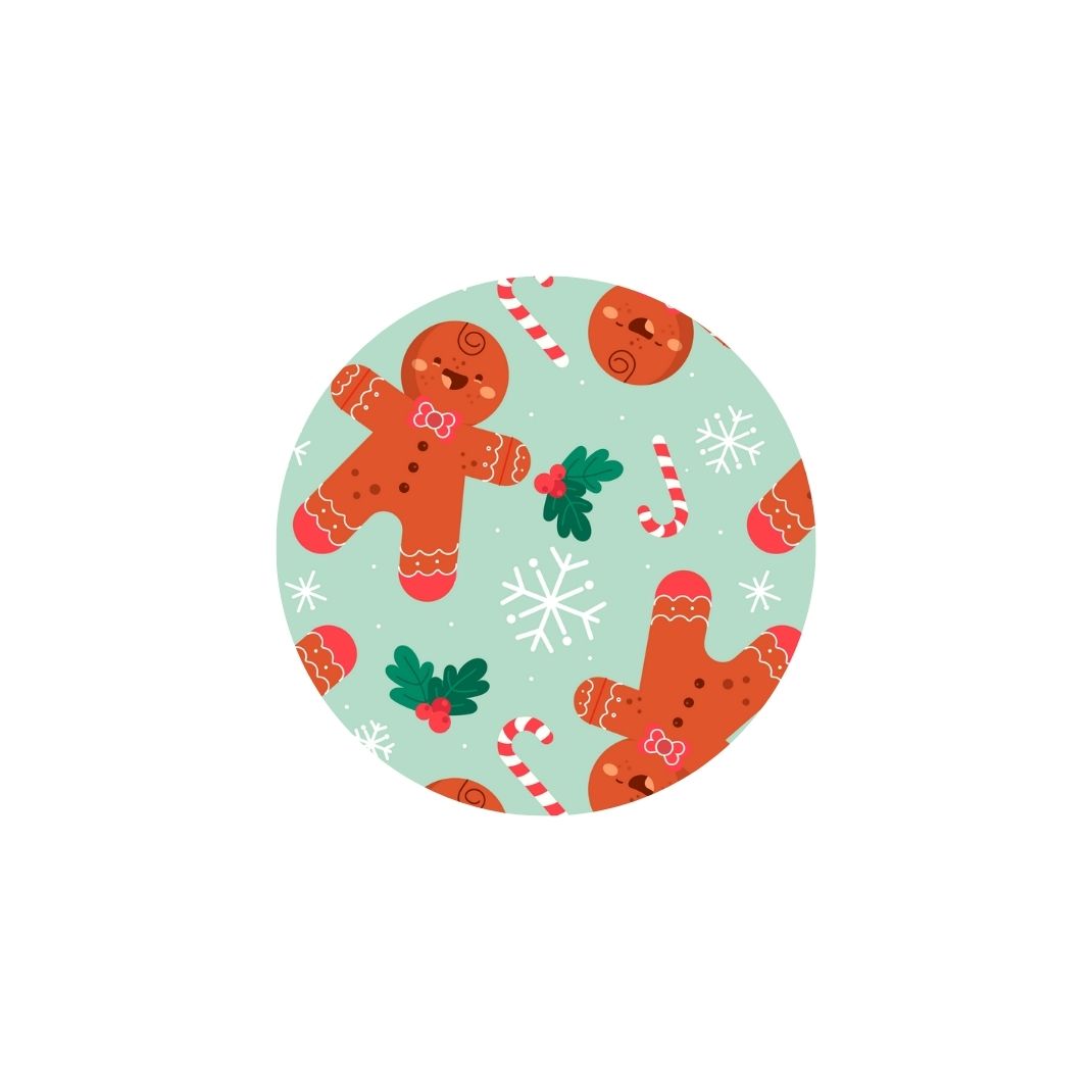 Christmas Gingerbread Run Dog Collar