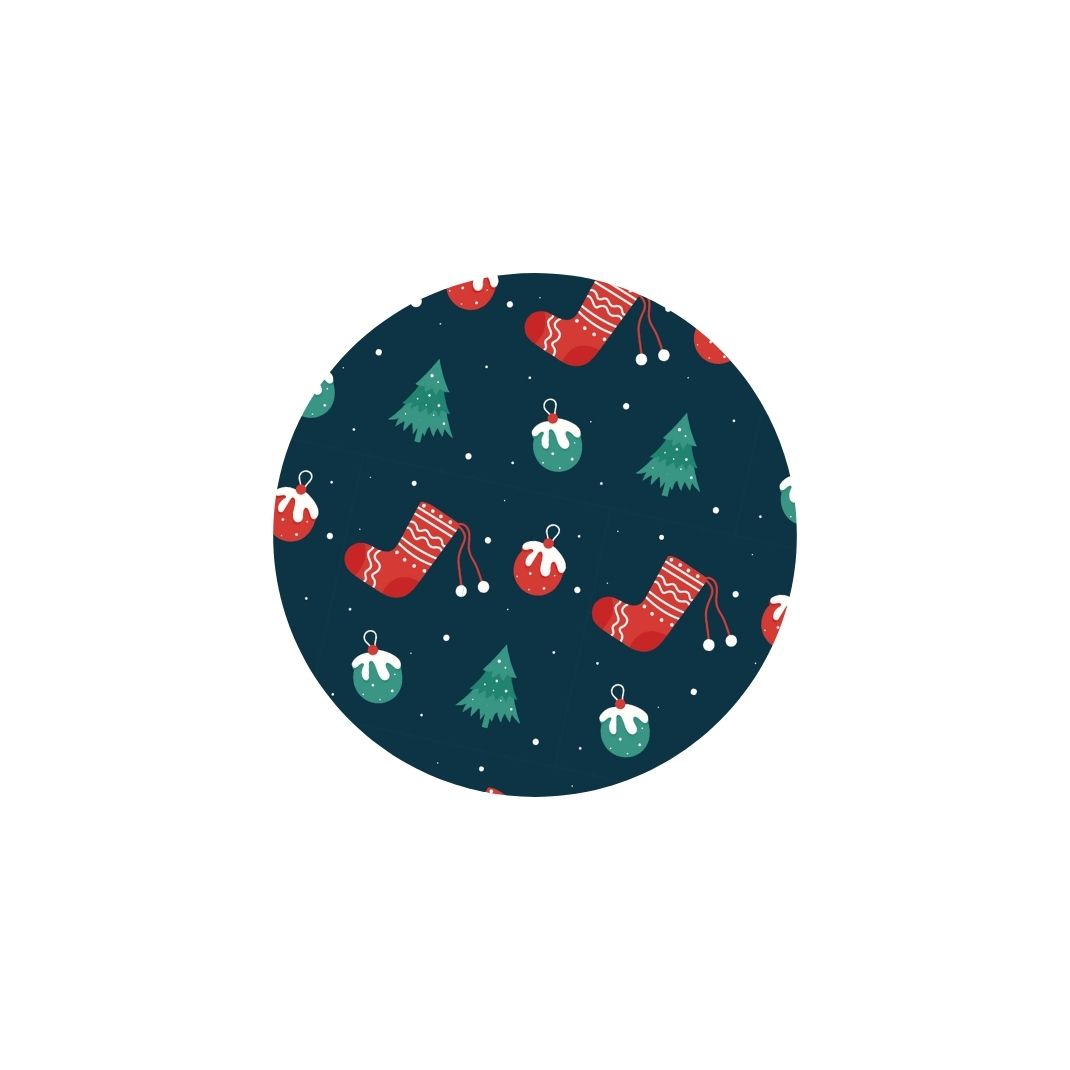 Christmas Trees and Stockings Dog Collar