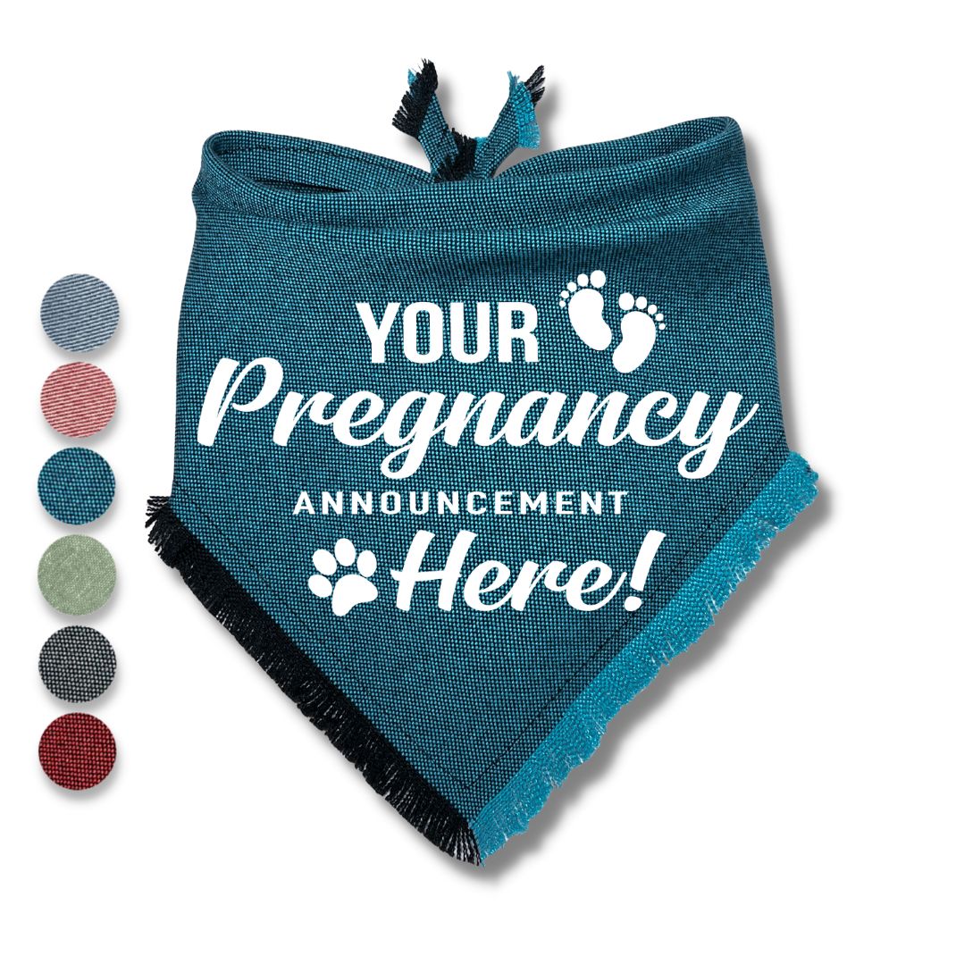 Customized Pregnancy Text Bandana