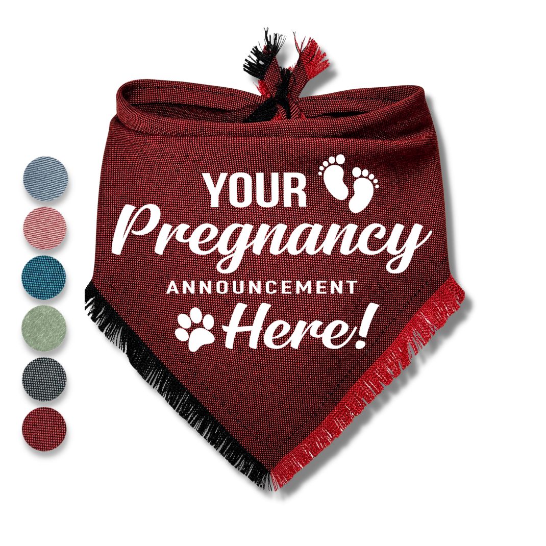 Customized Pregnancy Text Bandana