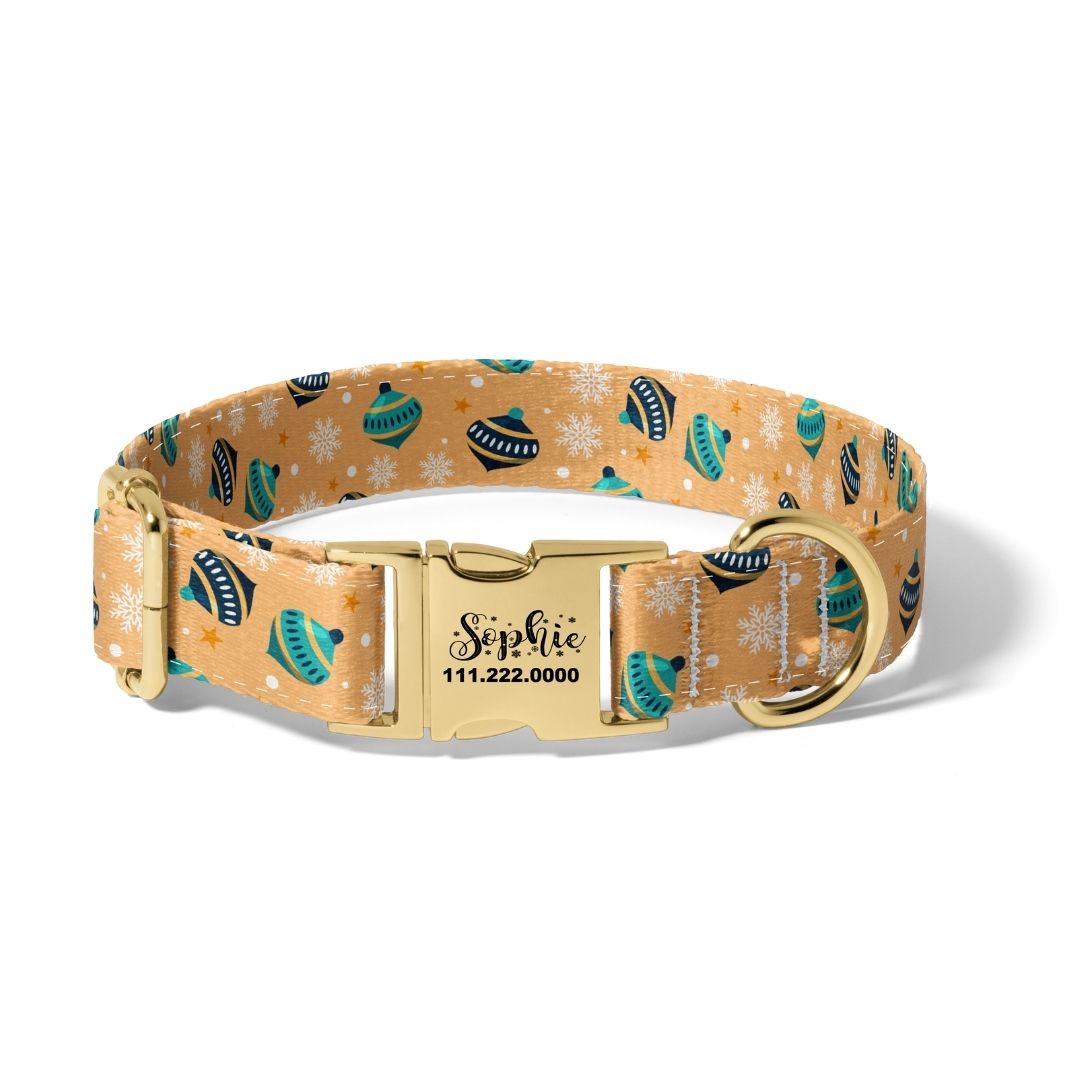 Christmas Ornament Fun Dog Collar