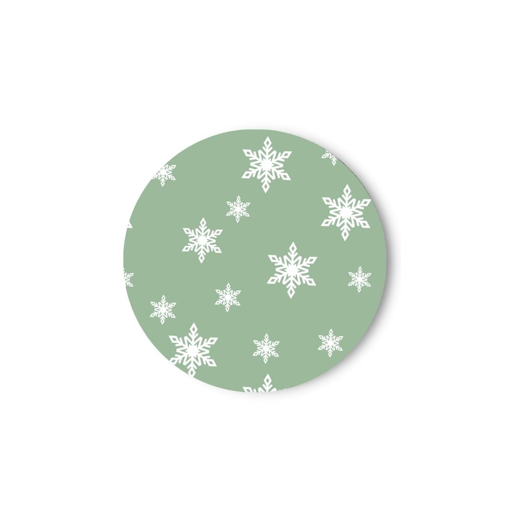 Christmas Winter Snowflakes Dog Collar