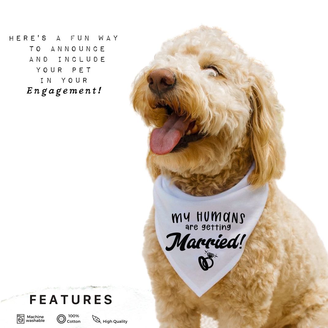 My Humans Are Getting Married Rings Bandana