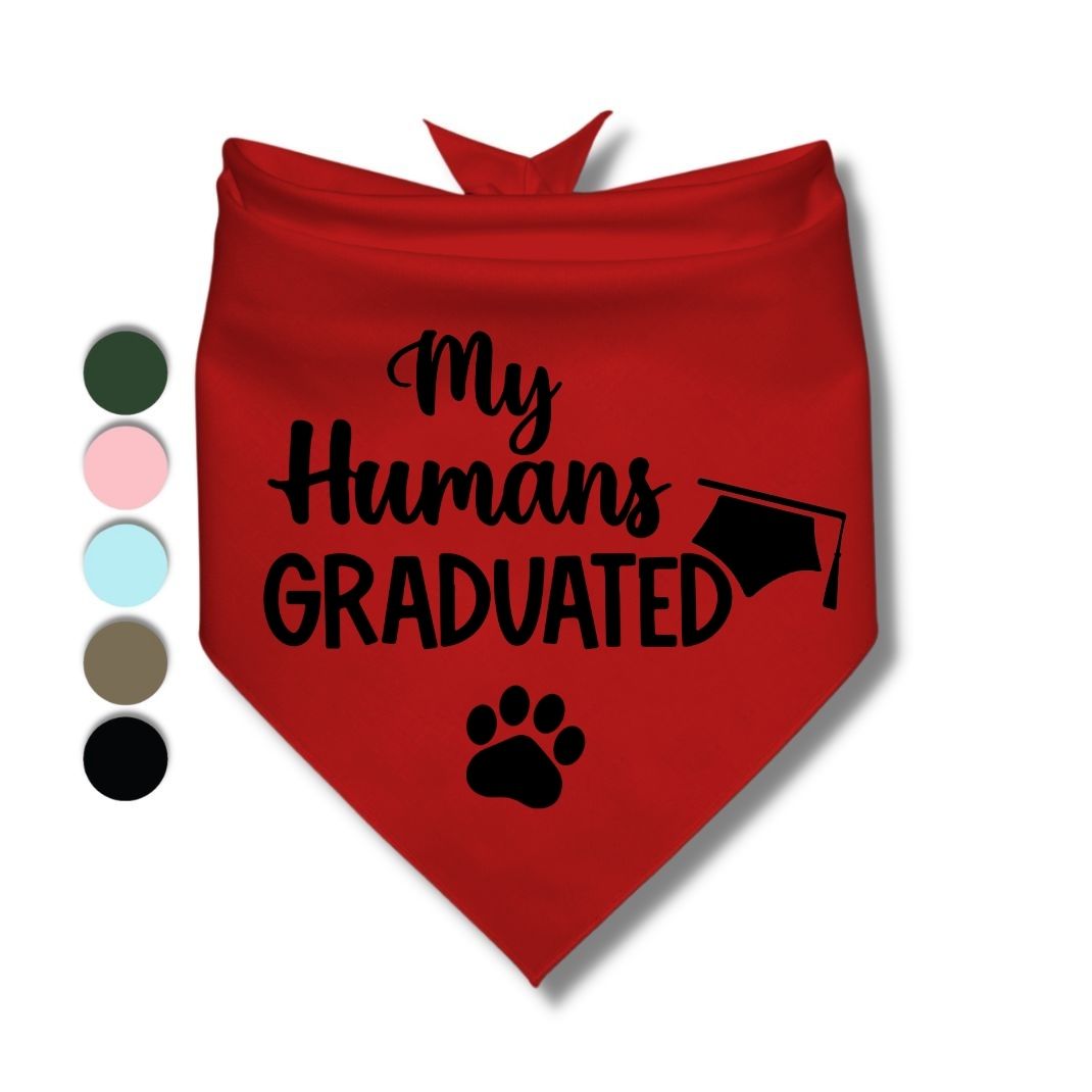 My Humans Graduated Bandana