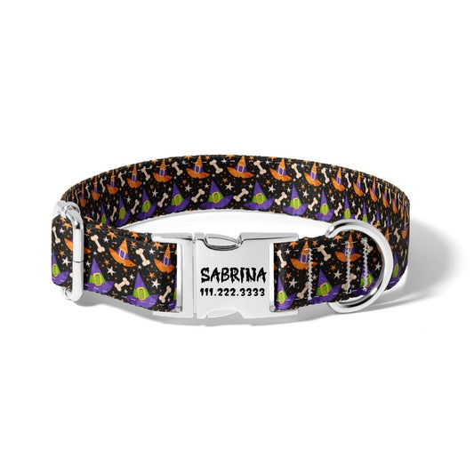Halloween Witchy Treats Dog Collar