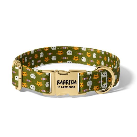 Halloween Boo Cat Dog Collar