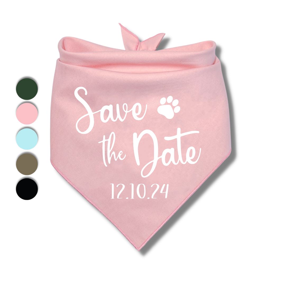 Save The Date Bandana