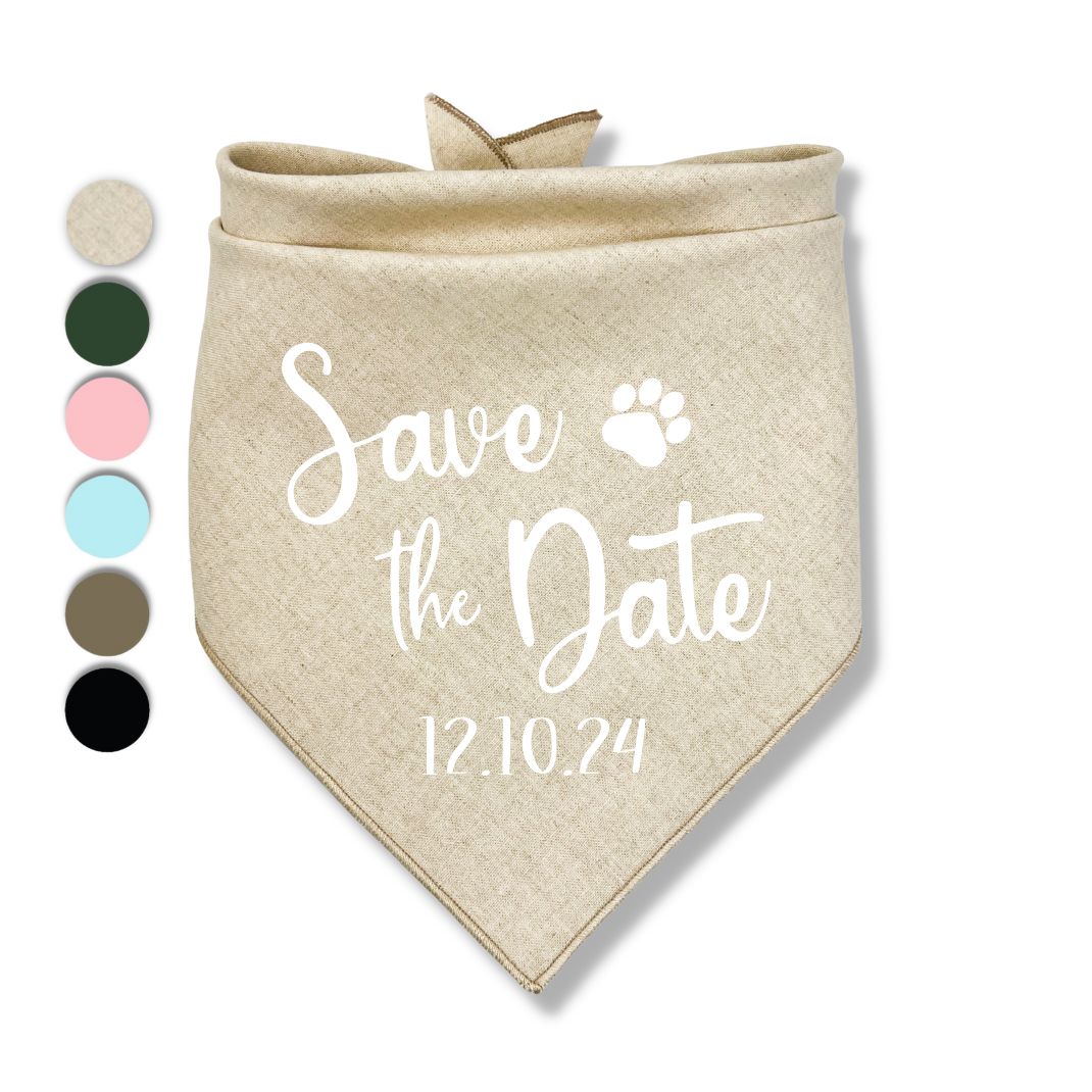 Save The Date Bandana