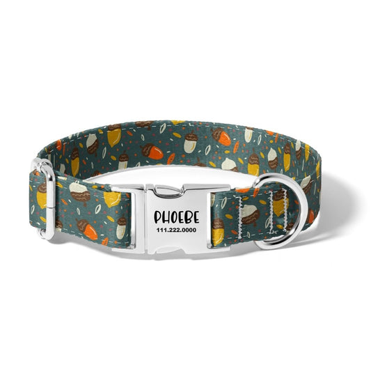 Fall Acorns and Acorns Dog Collar