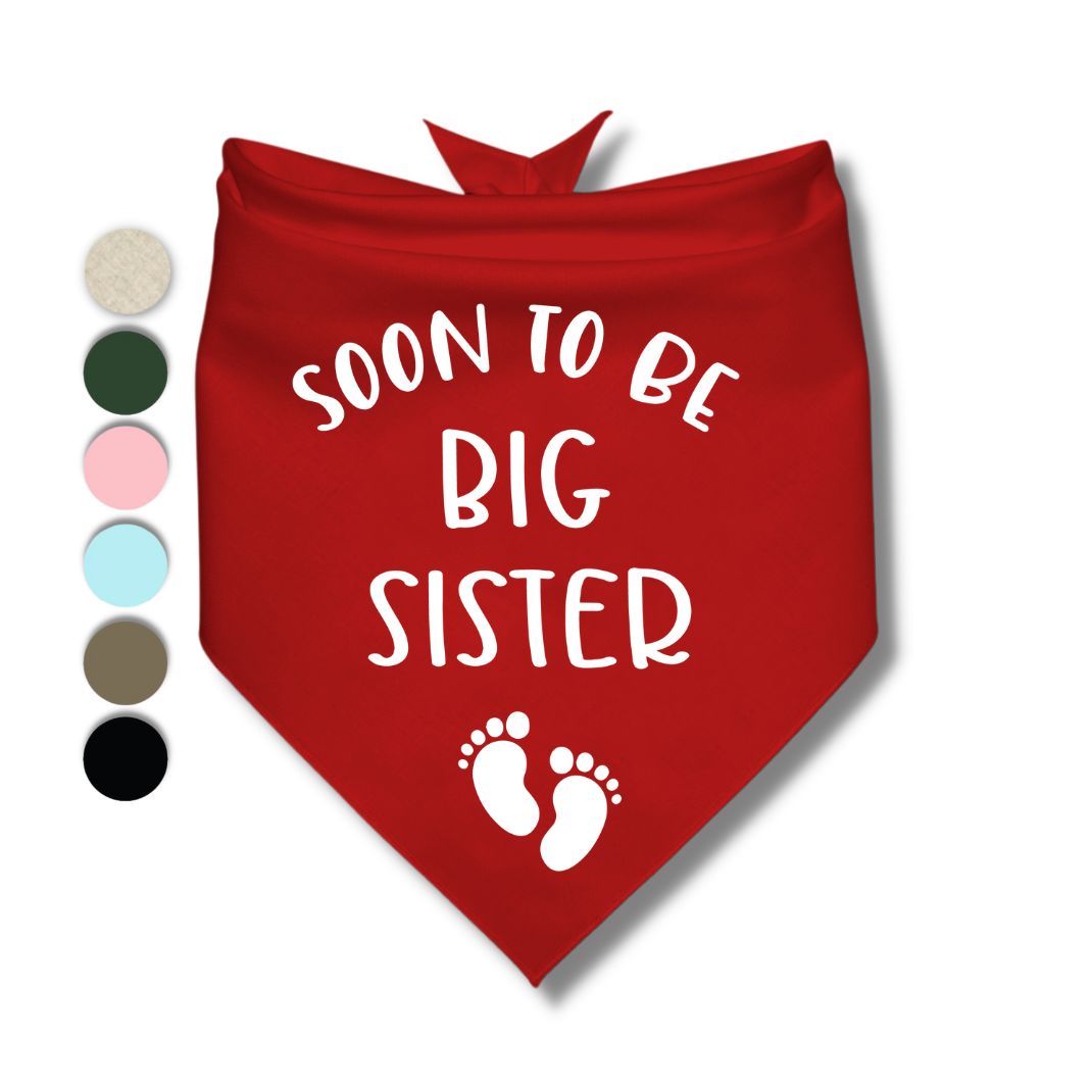 Soon To Be Big Sister Bandana