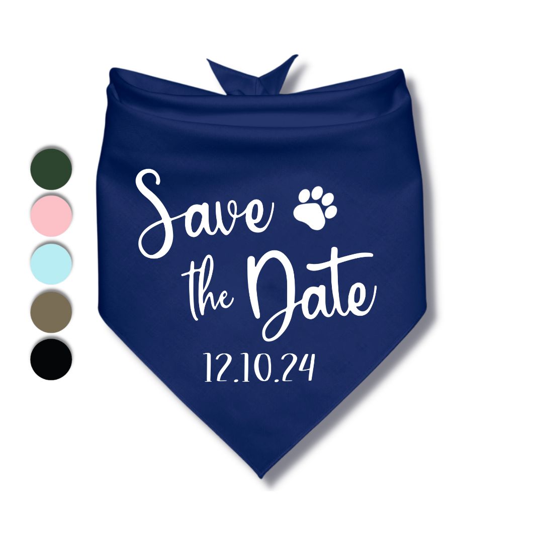 Save The Date Bandana