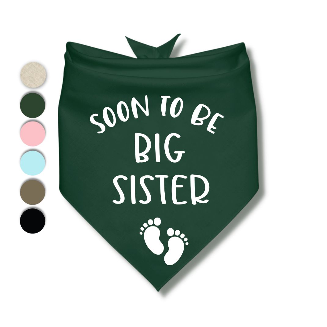 Soon To Be Big Sister Bandana