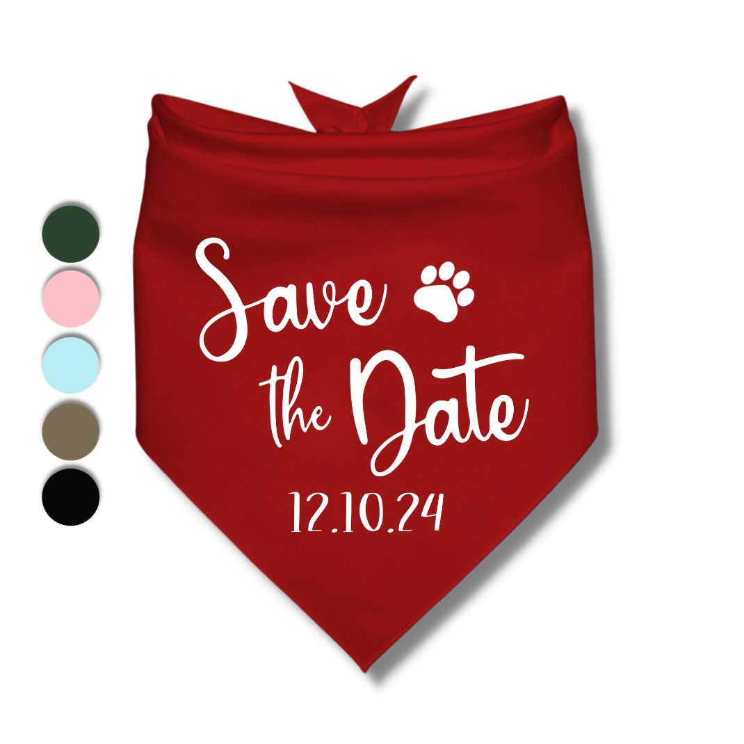 Save The Date Bandana