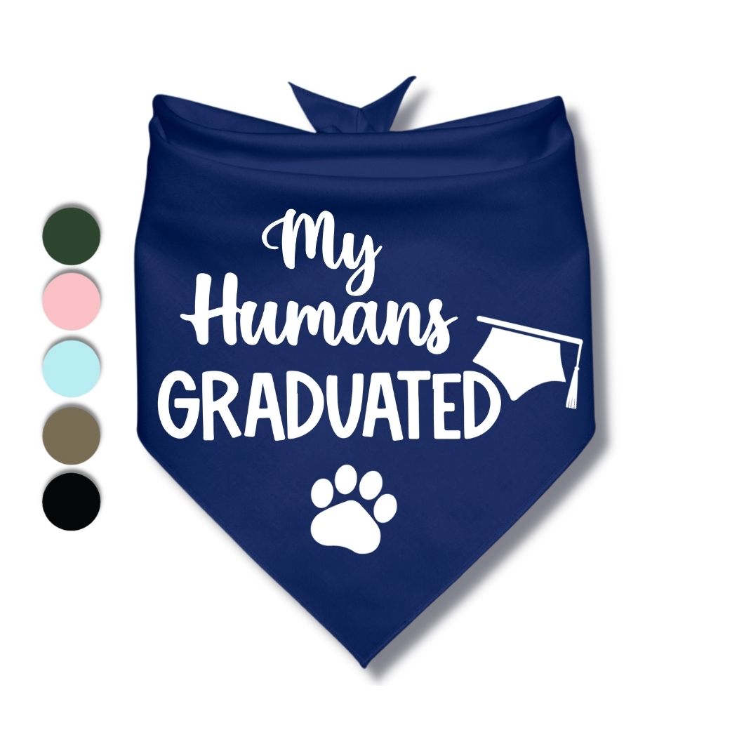 My Humans Graduated Bandana