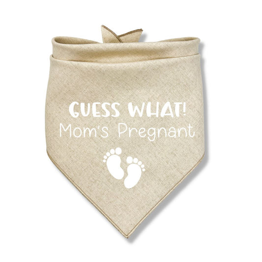 Guess What Moms Pregnant Baby Feet Bandana