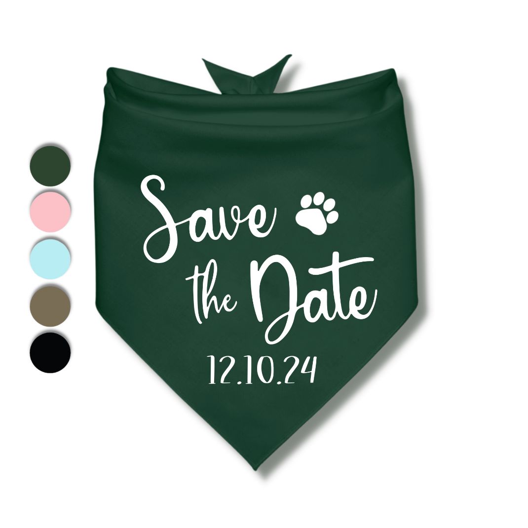 Save The Date Bandana
