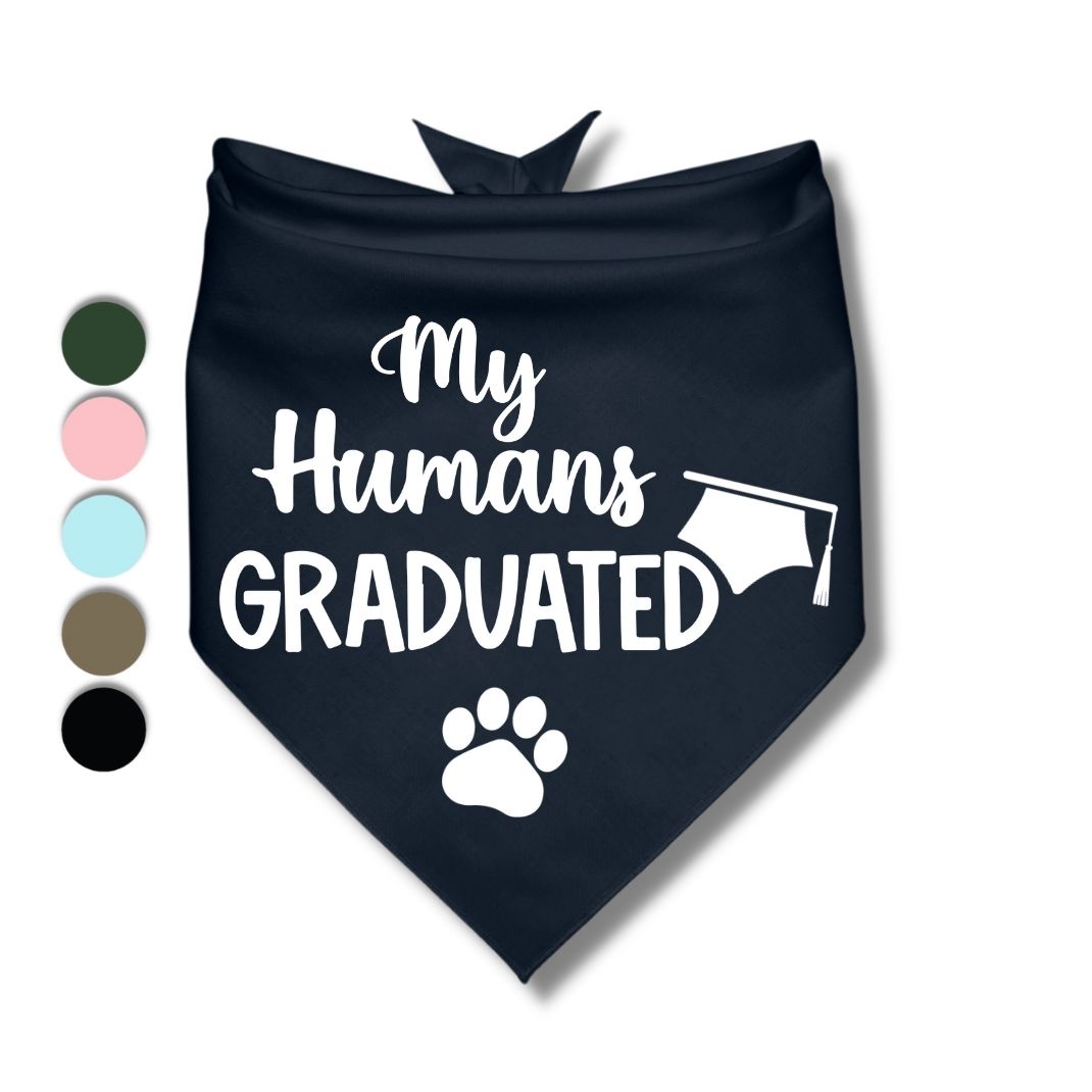 My Humans Graduated Bandana
