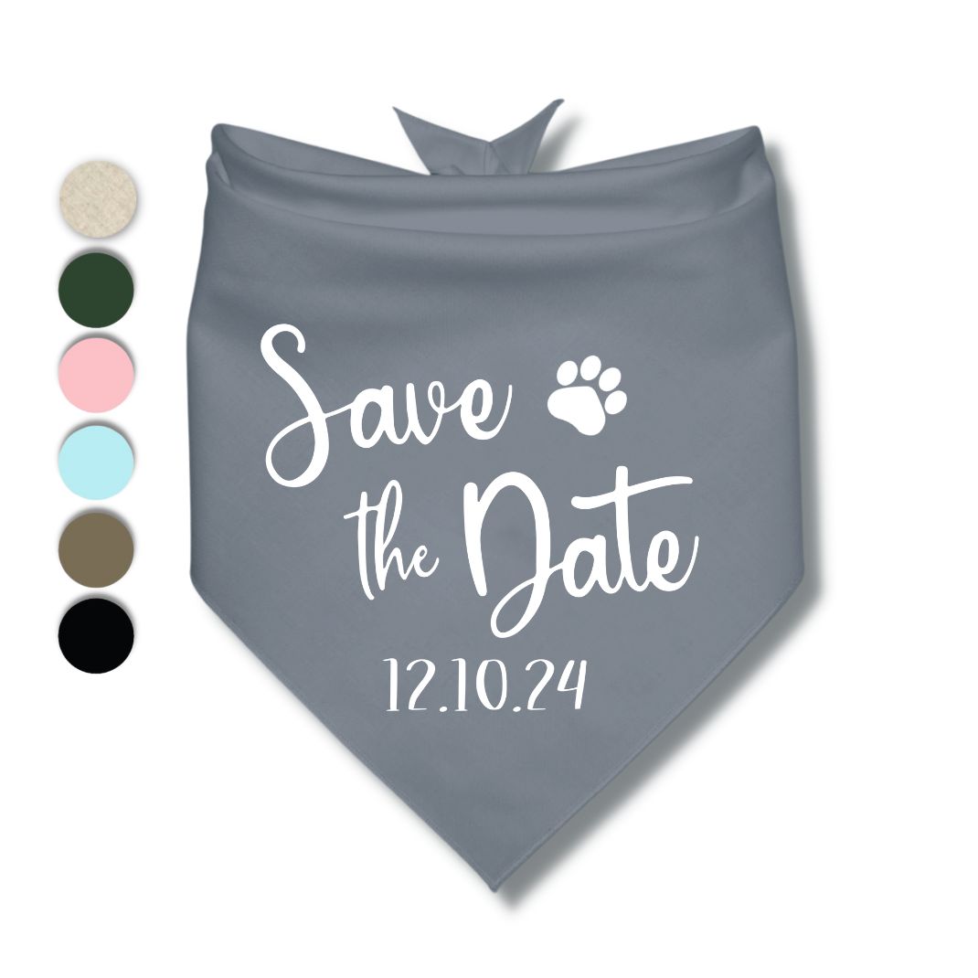 Save The Date Bandana