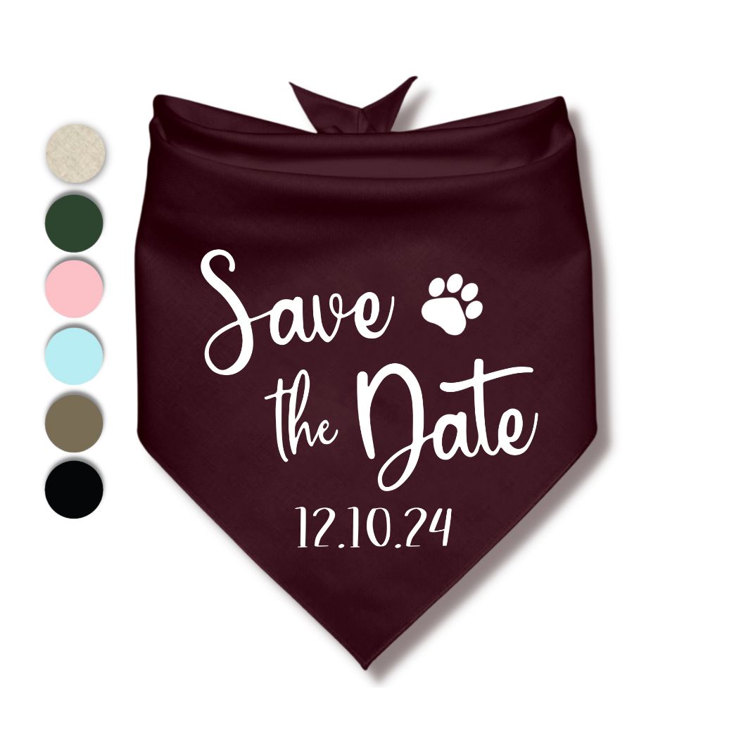 Save The Date Bandana