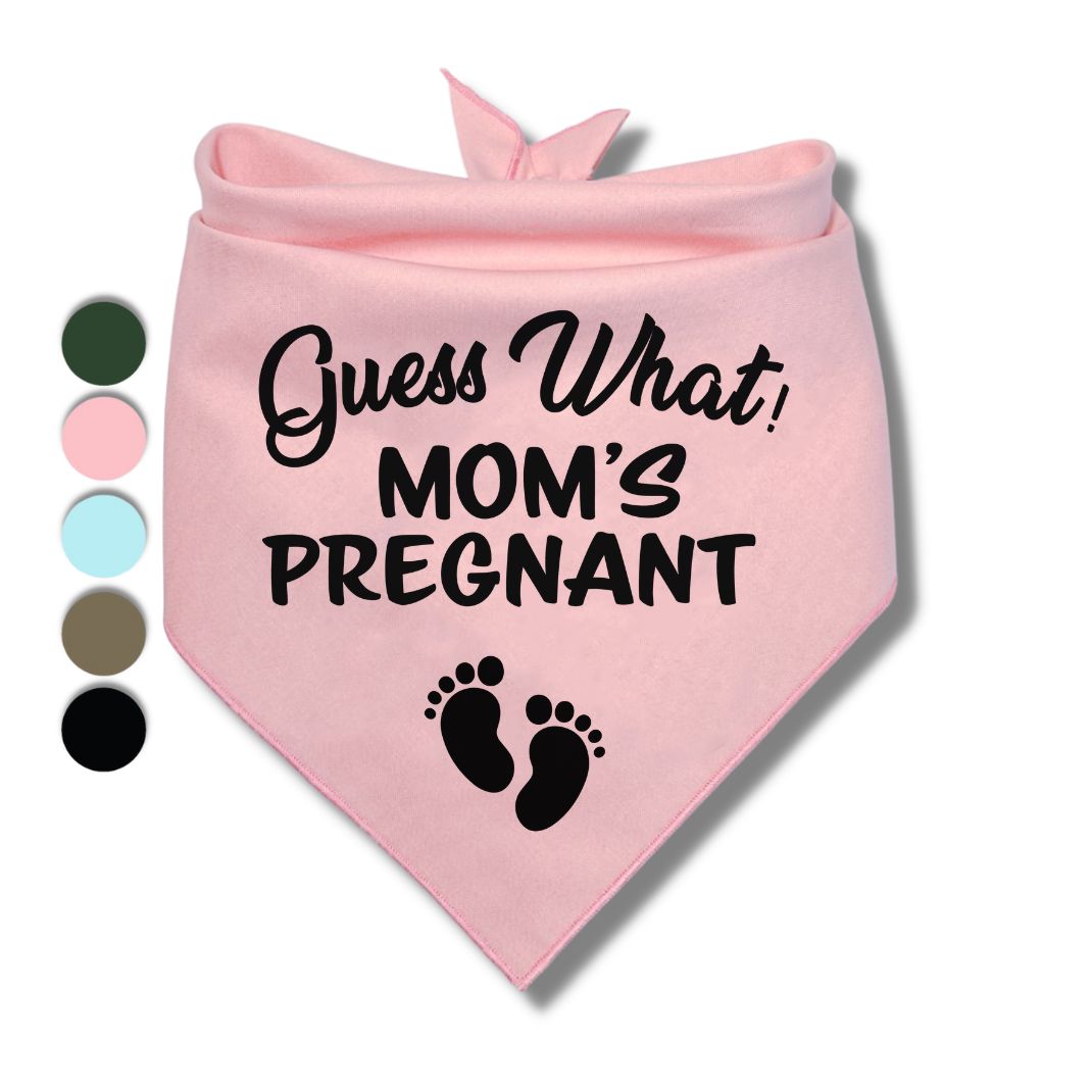 Guess What Moms Pregnant Baby Feet Bandana