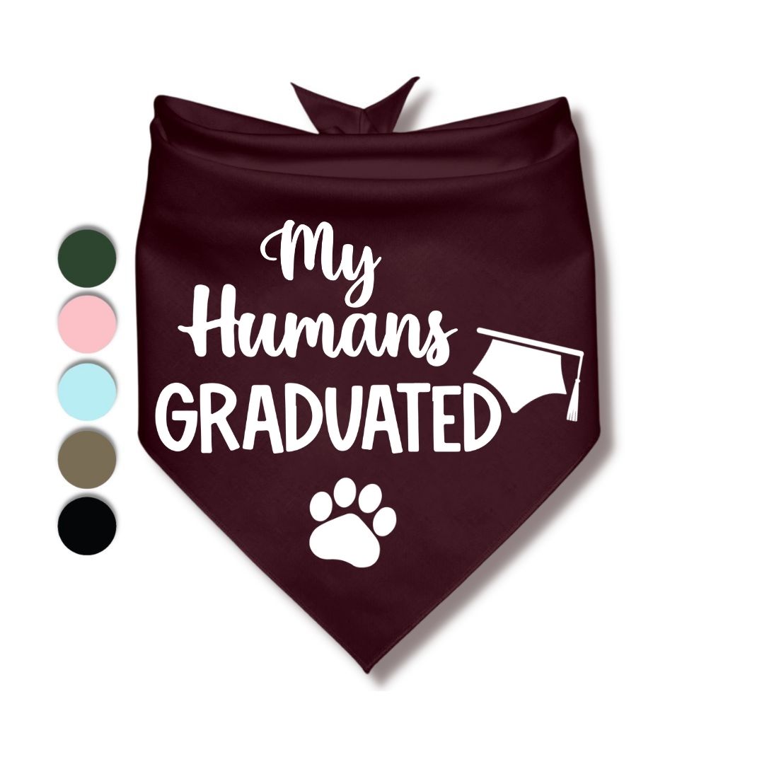 My Humans Graduated Bandana